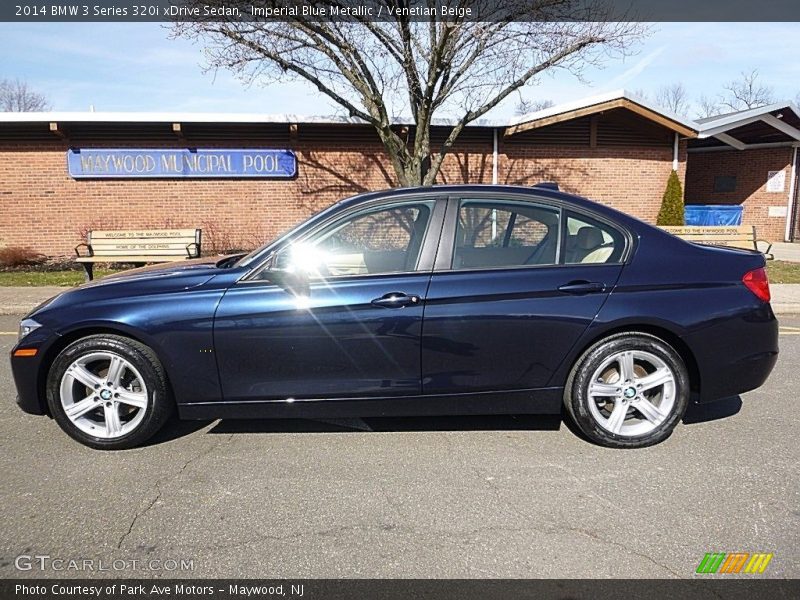 Imperial Blue Metallic / Venetian Beige 2014 BMW 3 Series 320i xDrive Sedan