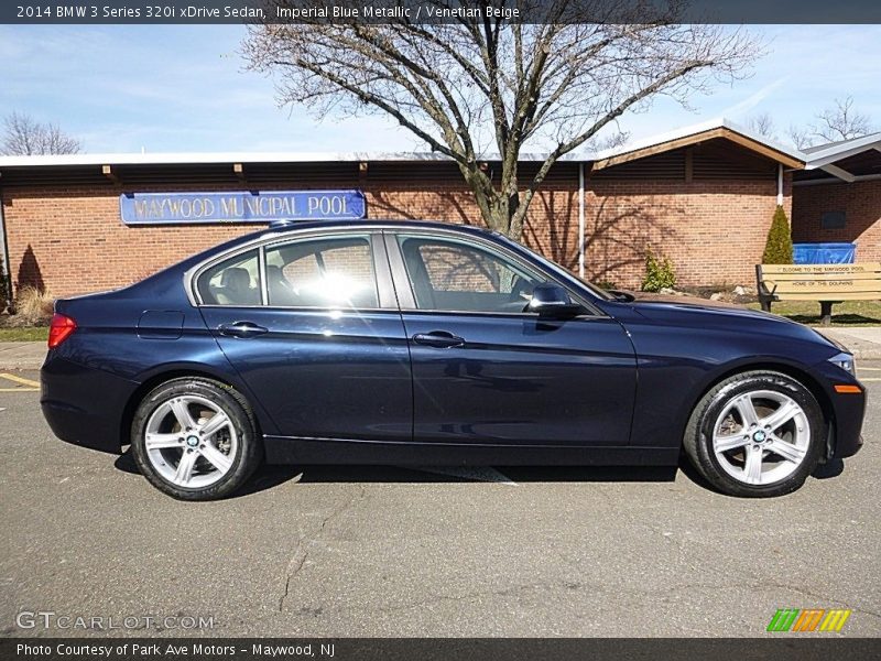 Imperial Blue Metallic / Venetian Beige 2014 BMW 3 Series 320i xDrive Sedan