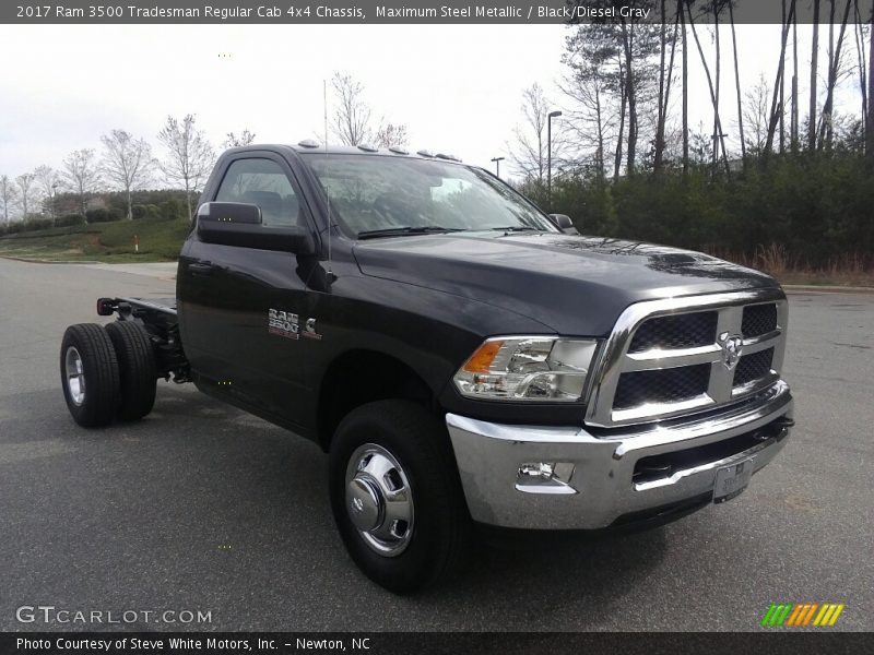 Maximum Steel Metallic / Black/Diesel Gray 2017 Ram 3500 Tradesman Regular Cab 4x4 Chassis