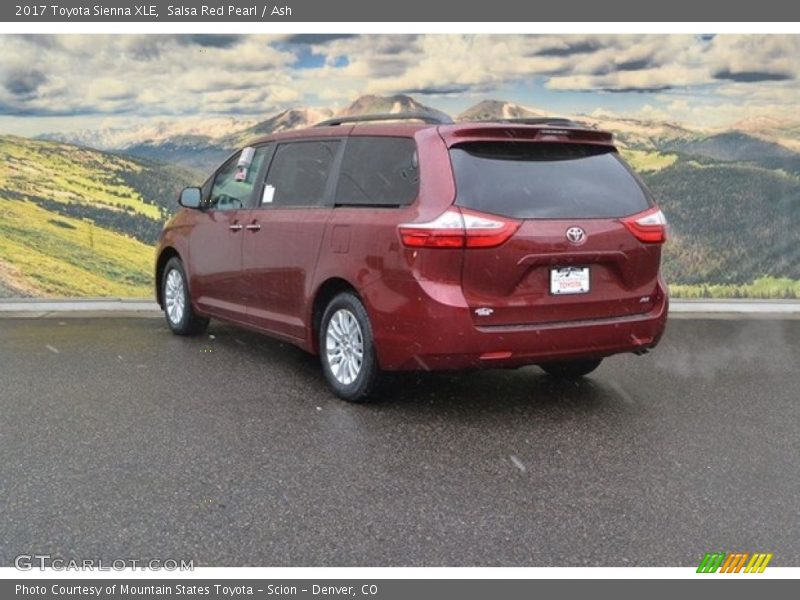 Salsa Red Pearl / Ash 2017 Toyota Sienna XLE
