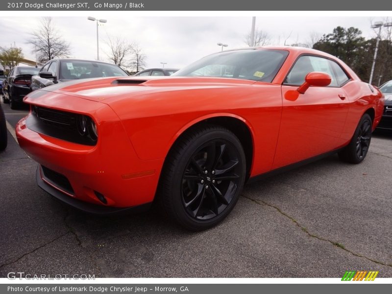 Go Mango / Black 2017 Dodge Challenger SXT