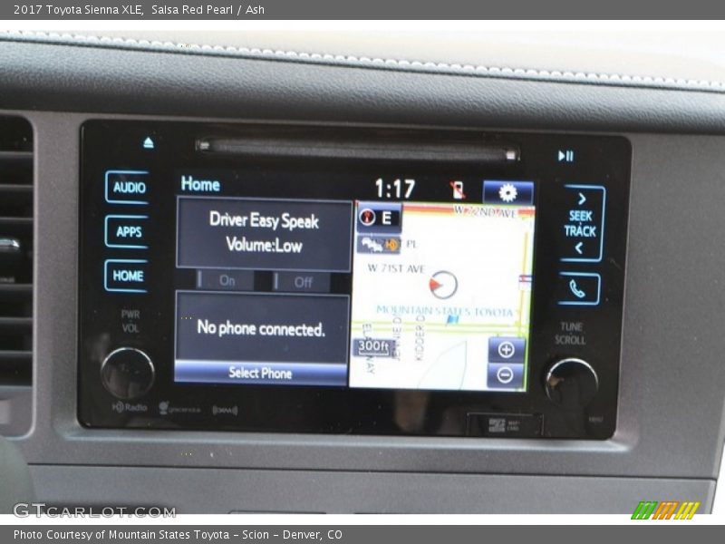 Salsa Red Pearl / Ash 2017 Toyota Sienna XLE
