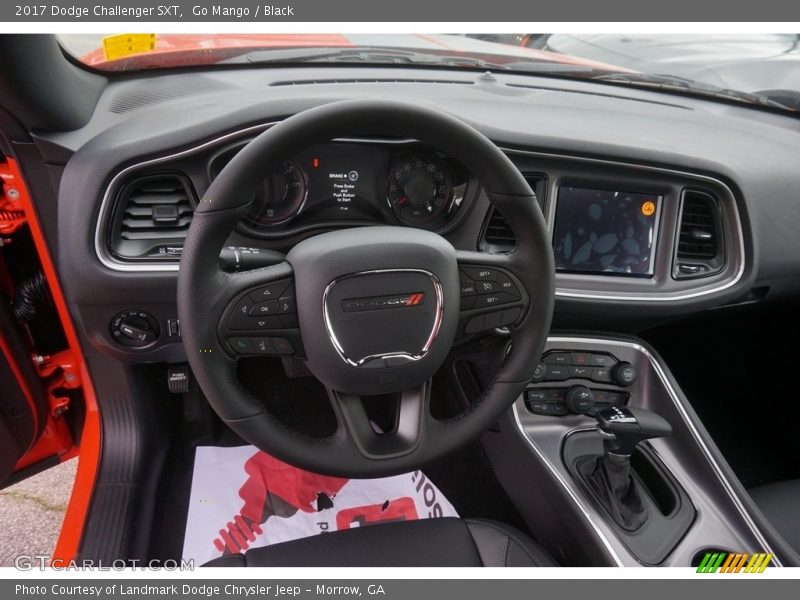 Go Mango / Black 2017 Dodge Challenger SXT