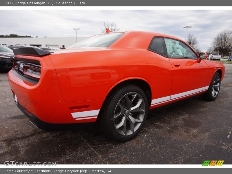Go Mango / Black 2017 Dodge Challenger SXT