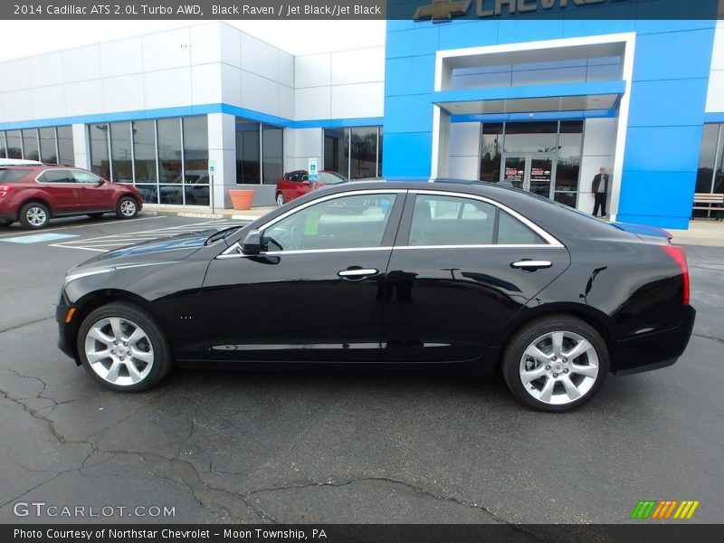 Black Raven / Jet Black/Jet Black 2014 Cadillac ATS 2.0L Turbo AWD