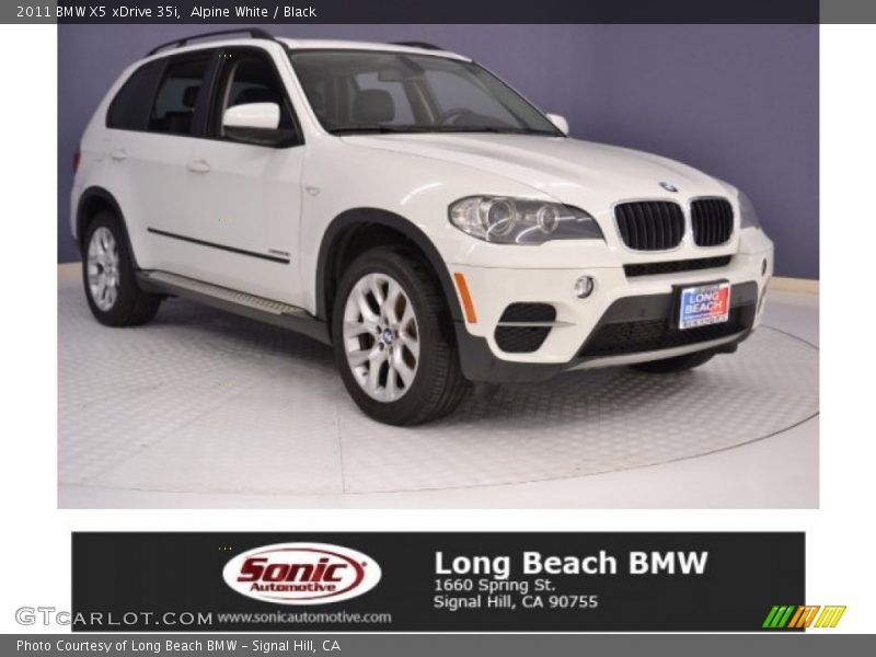 Alpine White / Black 2011 BMW X5 xDrive 35i