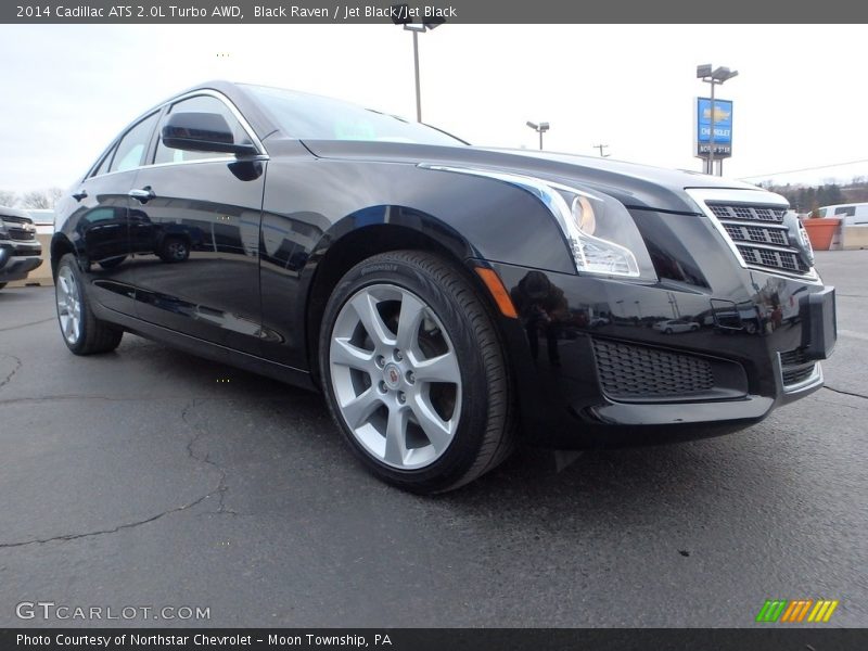 Black Raven / Jet Black/Jet Black 2014 Cadillac ATS 2.0L Turbo AWD