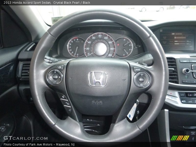 Crystal Black Pearl / Black 2013 Honda Accord Sport Sedan