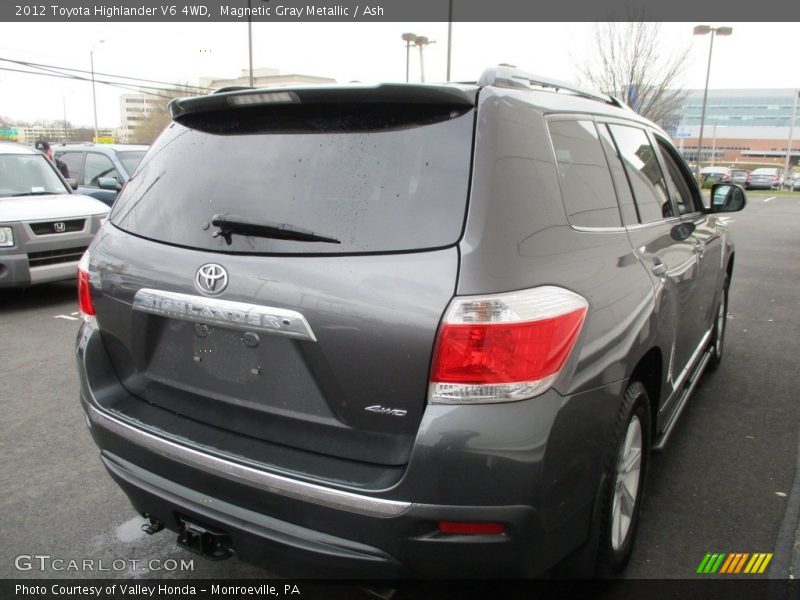 Magnetic Gray Metallic / Ash 2012 Toyota Highlander V6 4WD