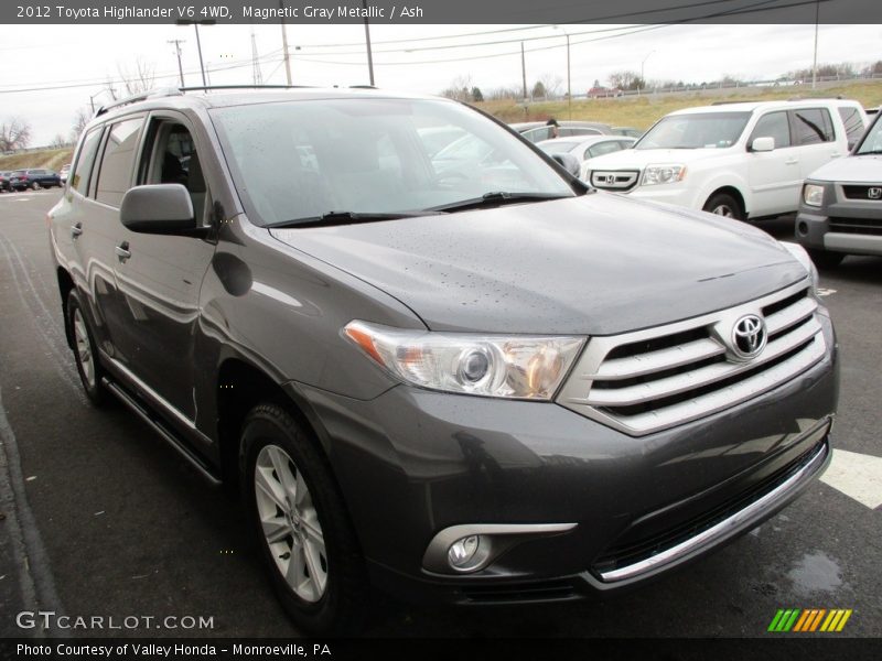 Magnetic Gray Metallic / Ash 2012 Toyota Highlander V6 4WD