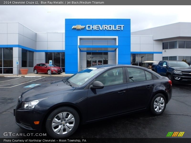 Blue Ray Metallic / Jet Black/Medium Titanium 2014 Chevrolet Cruze LS