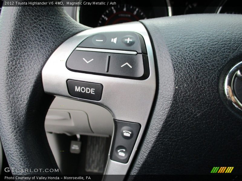 Magnetic Gray Metallic / Ash 2012 Toyota Highlander V6 4WD