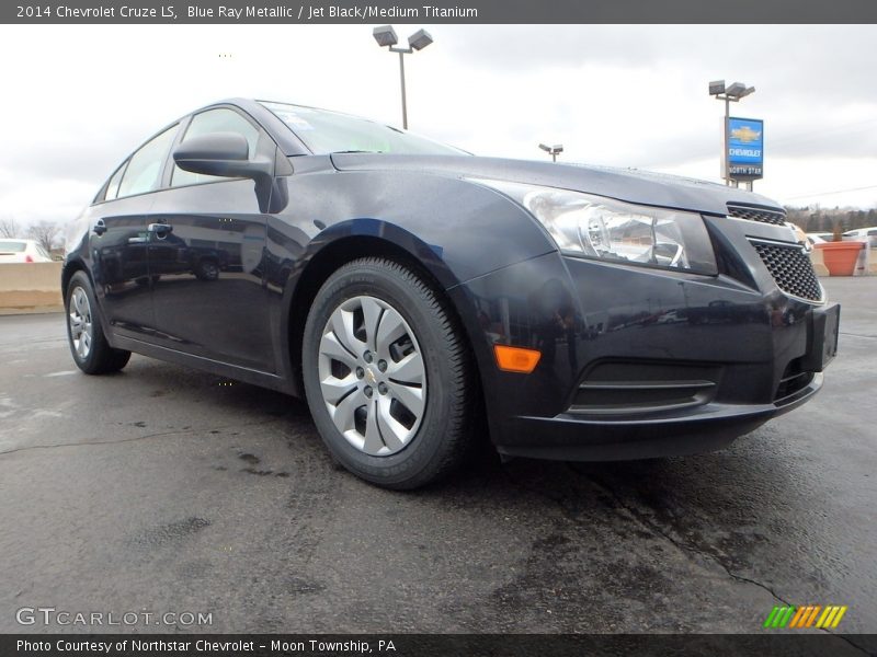 Blue Ray Metallic / Jet Black/Medium Titanium 2014 Chevrolet Cruze LS