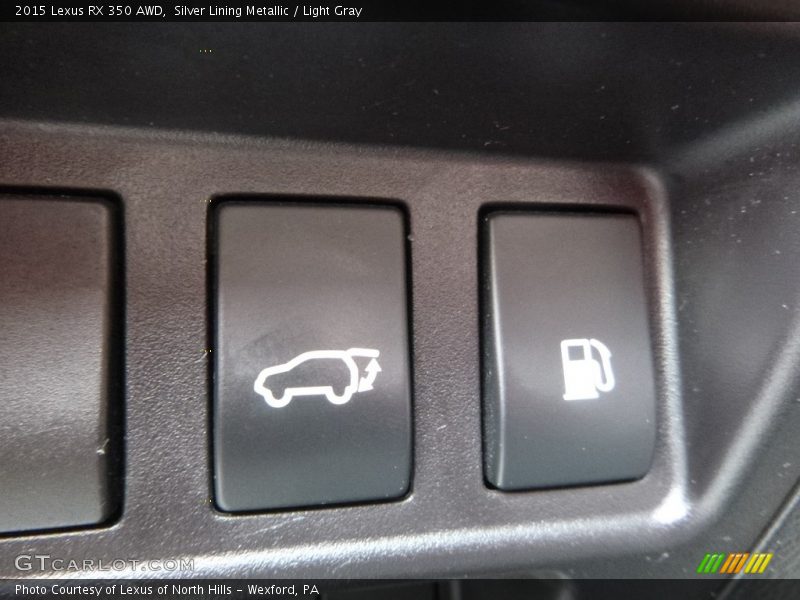 Silver Lining Metallic / Light Gray 2015 Lexus RX 350 AWD