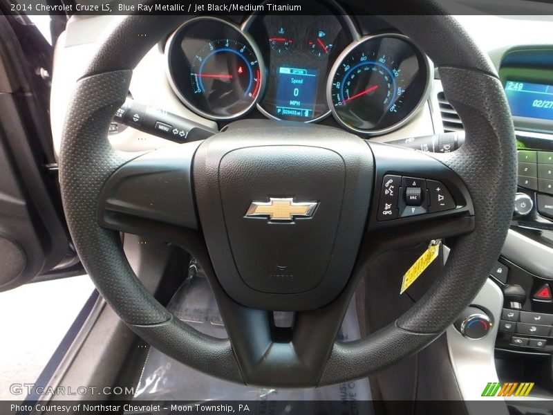Blue Ray Metallic / Jet Black/Medium Titanium 2014 Chevrolet Cruze LS