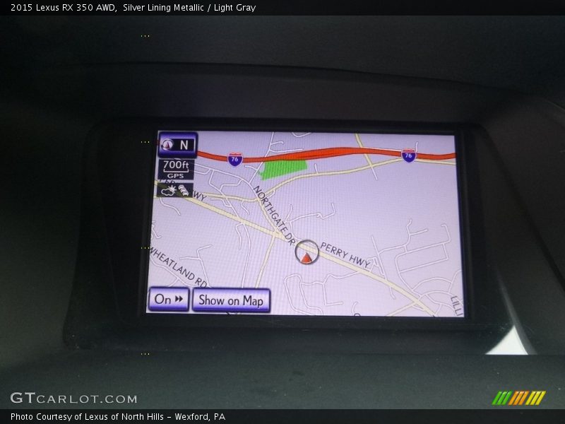 Silver Lining Metallic / Light Gray 2015 Lexus RX 350 AWD