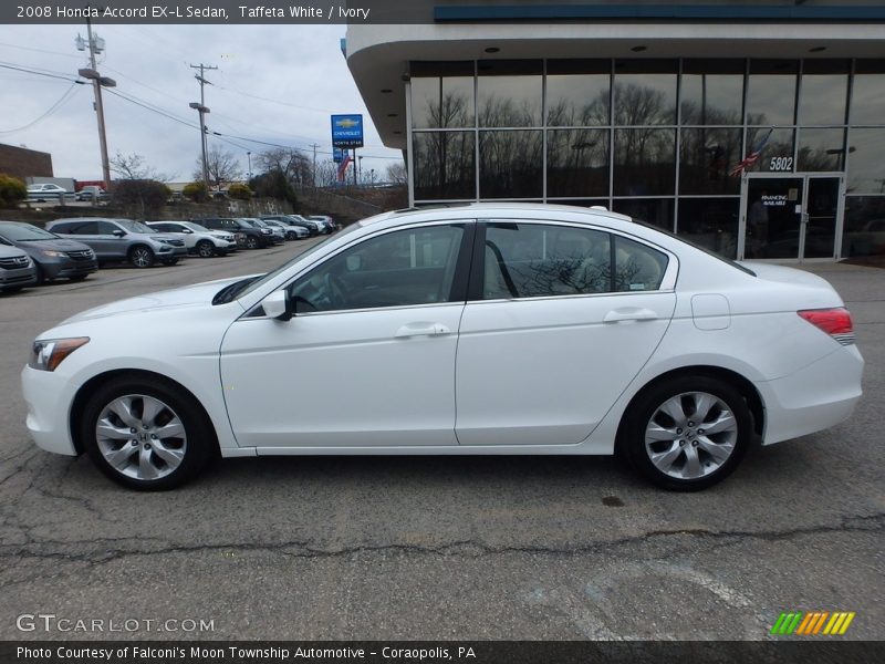 Taffeta White / Ivory 2008 Honda Accord EX-L Sedan