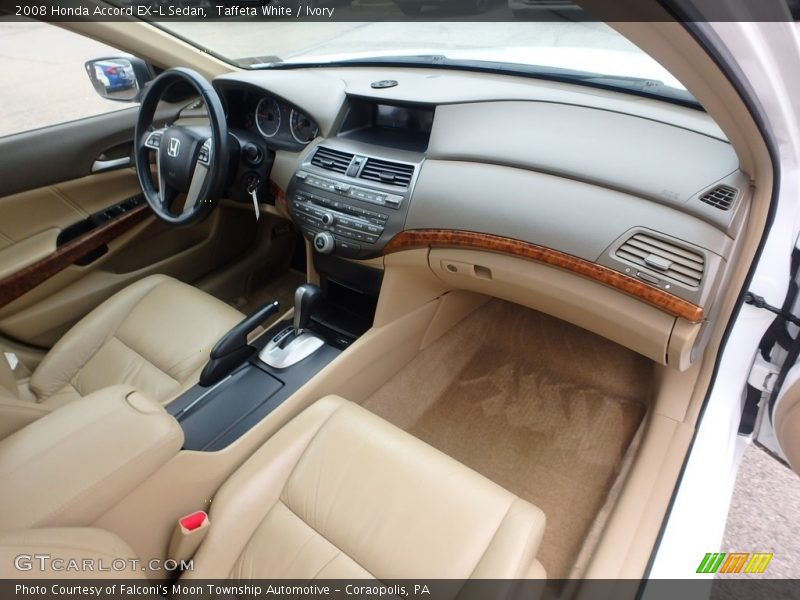 Taffeta White / Ivory 2008 Honda Accord EX-L Sedan