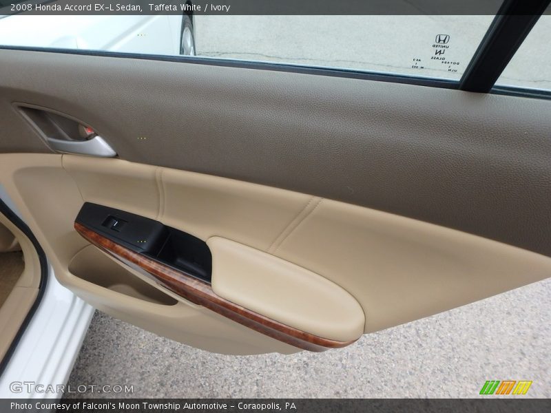 Taffeta White / Ivory 2008 Honda Accord EX-L Sedan