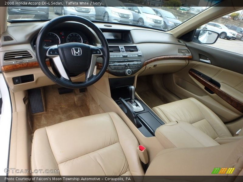 Taffeta White / Ivory 2008 Honda Accord EX-L Sedan