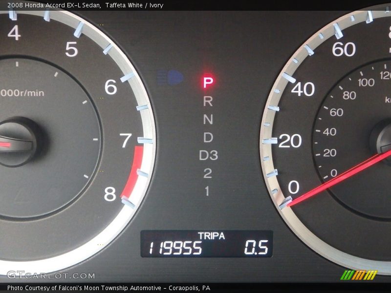 Taffeta White / Ivory 2008 Honda Accord EX-L Sedan