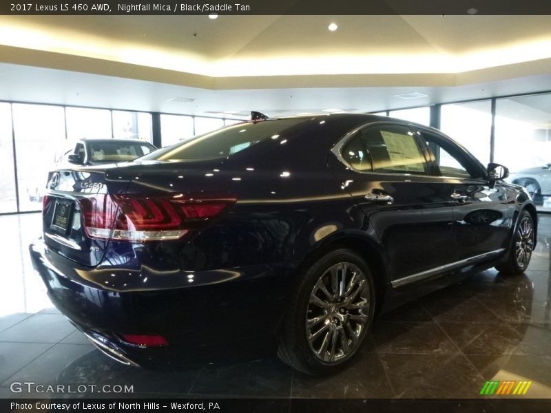 Nightfall Mica / Black/Saddle Tan 2017 Lexus LS 460 AWD