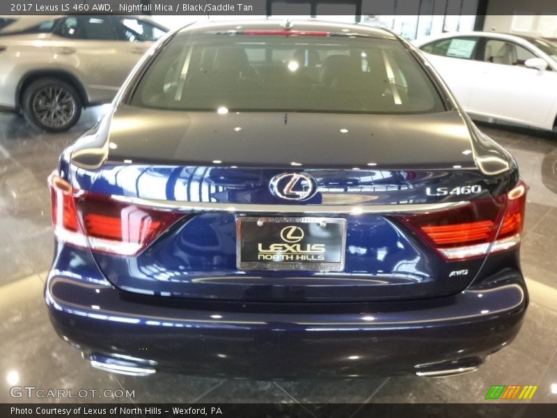 Nightfall Mica / Black/Saddle Tan 2017 Lexus LS 460 AWD