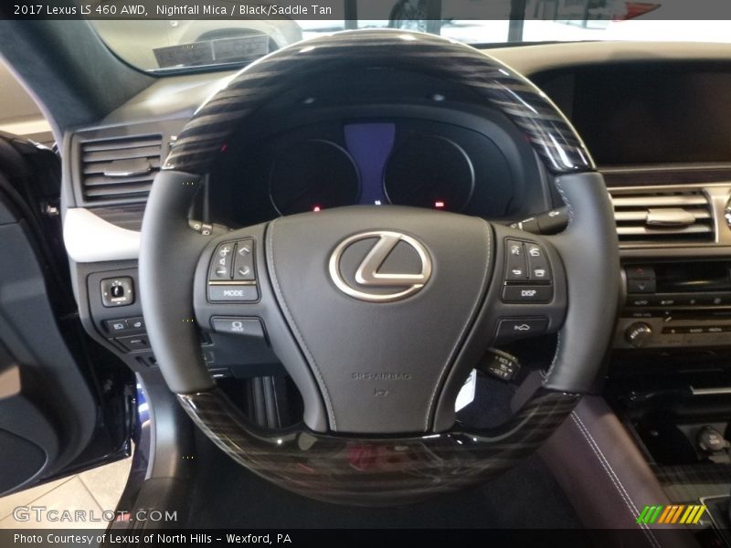 Nightfall Mica / Black/Saddle Tan 2017 Lexus LS 460 AWD