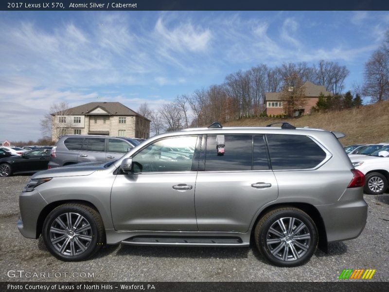 Atomic Silver / Cabernet 2017 Lexus LX 570