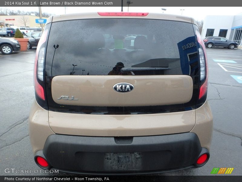 Latte Brown / Black Diamond Woven Cloth 2014 Kia Soul 1.6