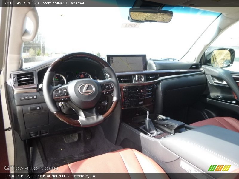 Atomic Silver / Cabernet 2017 Lexus LX 570