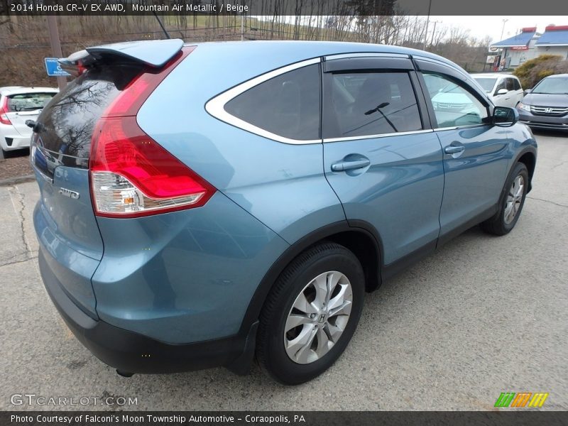 Mountain Air Metallic / Beige 2014 Honda CR-V EX AWD