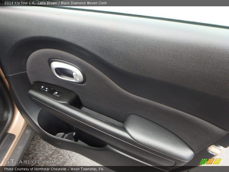 Latte Brown / Black Diamond Woven Cloth 2014 Kia Soul 1.6