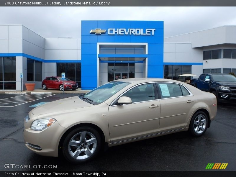 Sandstone Metallic / Ebony 2008 Chevrolet Malibu LT Sedan