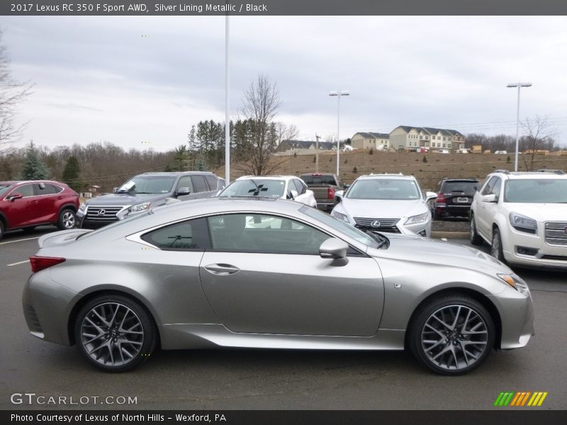  2017 RC 350 F Sport AWD Silver Lining Metallic
