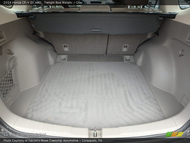 Twilight Blue Metallic / Gray 2014 Honda CR-V EX AWD