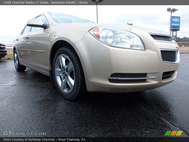 Sandstone Metallic / Ebony 2008 Chevrolet Malibu LT Sedan