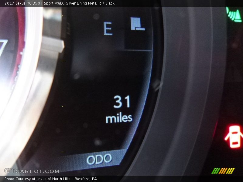 Silver Lining Metallic / Black 2017 Lexus RC 350 F Sport AWD