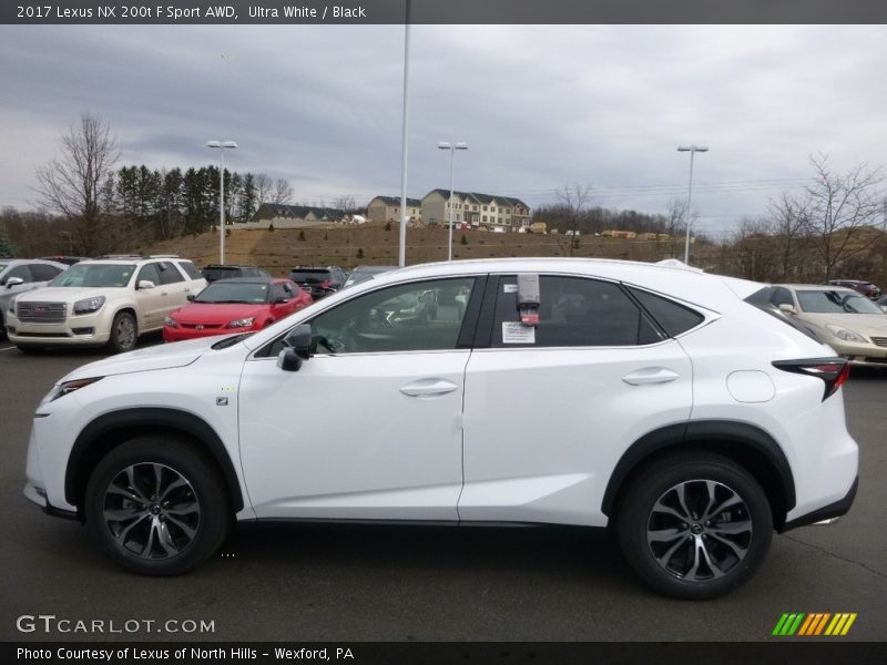 Ultra White / Black 2017 Lexus NX 200t F Sport AWD