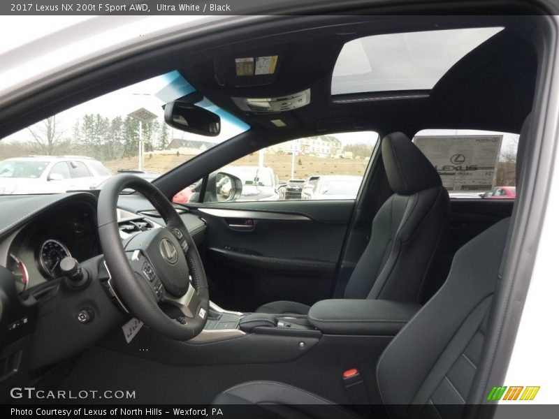 Ultra White / Black 2017 Lexus NX 200t F Sport AWD