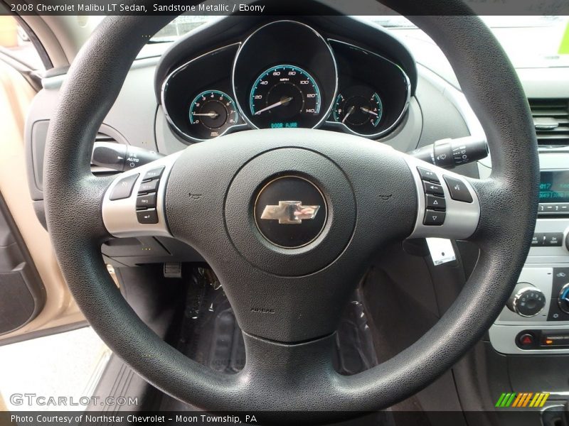 Sandstone Metallic / Ebony 2008 Chevrolet Malibu LT Sedan