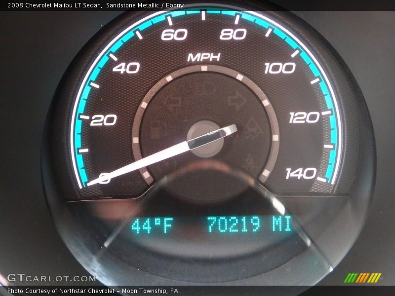 Sandstone Metallic / Ebony 2008 Chevrolet Malibu LT Sedan