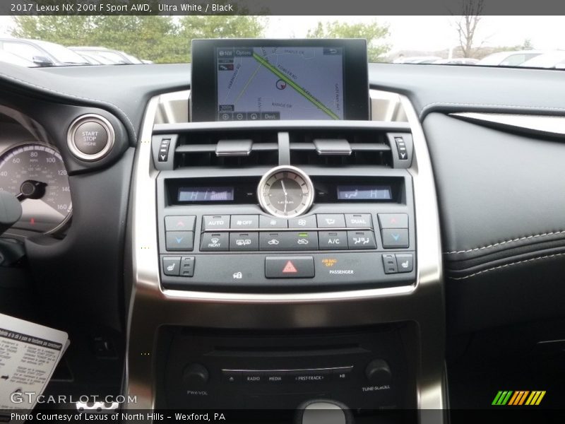 Controls of 2017 NX 200t F Sport AWD