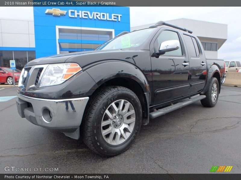 Super Black / Graphite 2010 Nissan Frontier LE Crew Cab 4x4