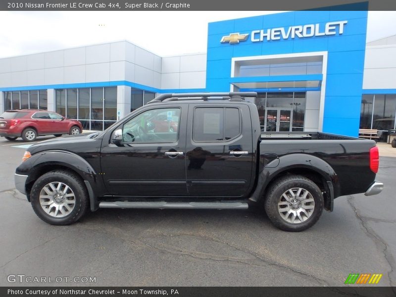 Super Black / Graphite 2010 Nissan Frontier LE Crew Cab 4x4