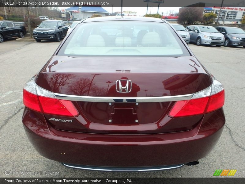 Basque Red Pearl II / Ivory 2013 Honda Accord LX Sedan