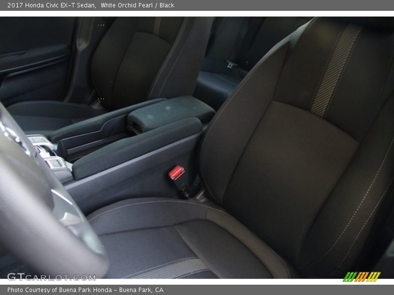 White Orchid Pearl / Black 2017 Honda Civic EX-T Sedan