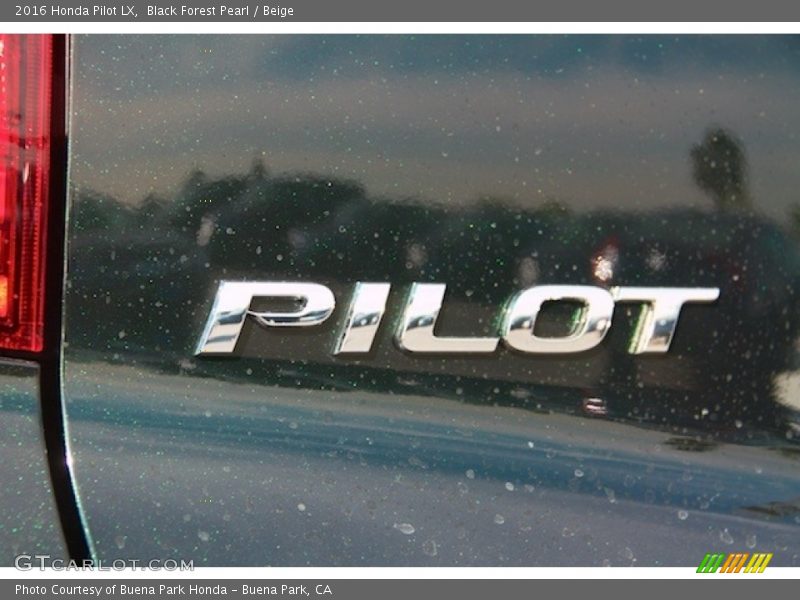 Black Forest Pearl / Beige 2016 Honda Pilot LX