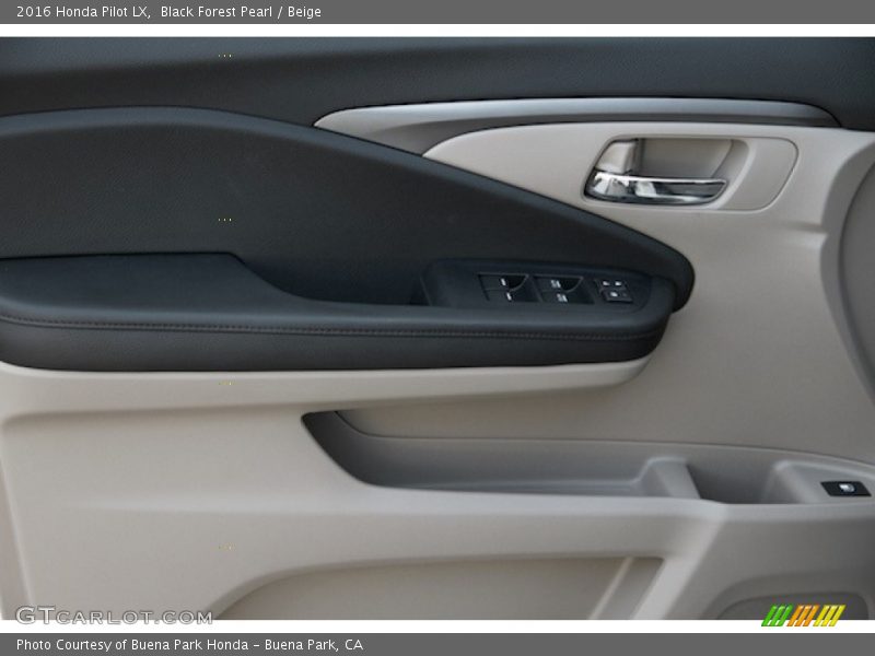 Black Forest Pearl / Beige 2016 Honda Pilot LX