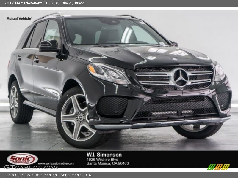 Black / Black 2017 Mercedes-Benz GLE 350